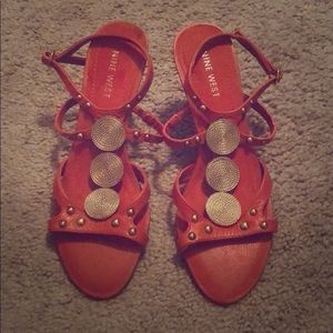 True Orange colored Sandals